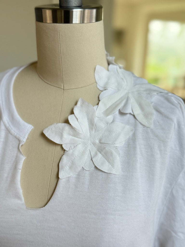 Up Cycled Crochet Tee