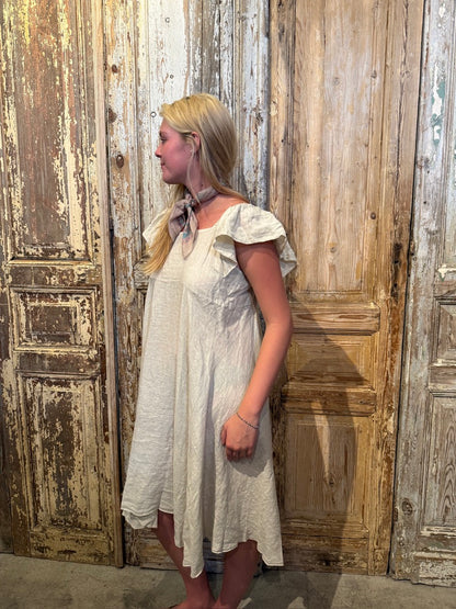 Flutter Linen Dress