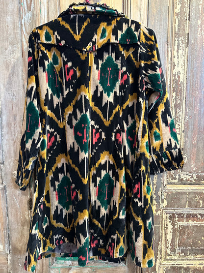 Velvet Ikat Jacket