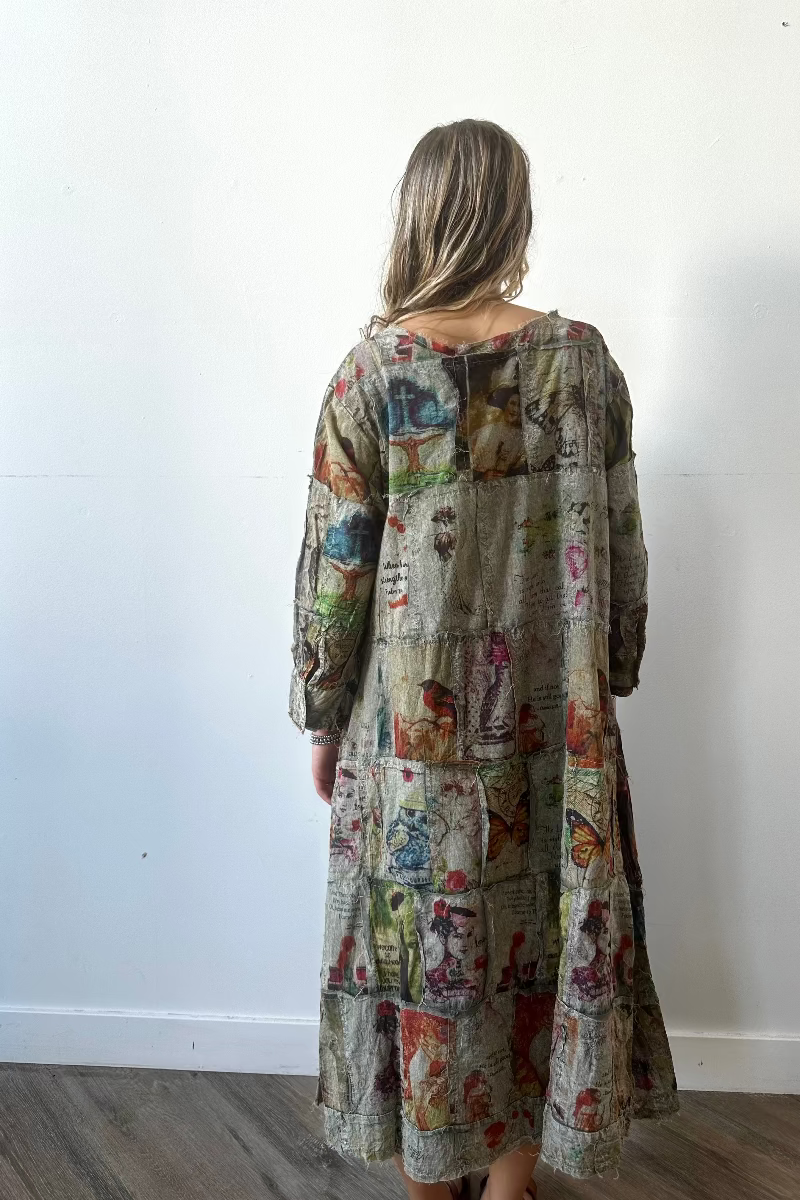 Patchwork Woven Dress