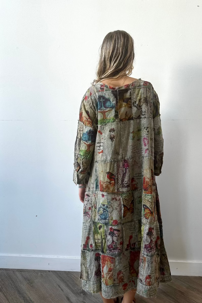 Patchwork Woven Dress