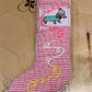 Striped Dog Mini Stocking