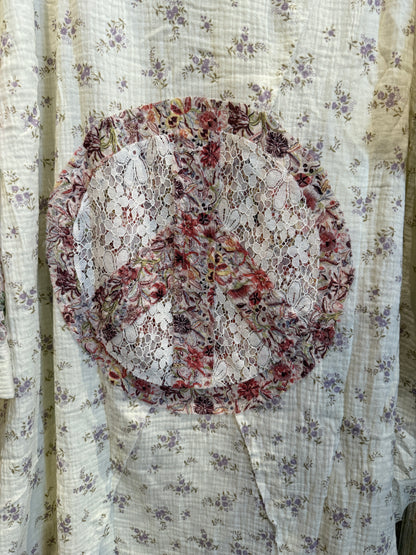 Long Peace & Lace Top