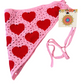 Hearts Crochet Bandana