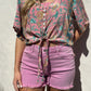 Boho Tie Front Top