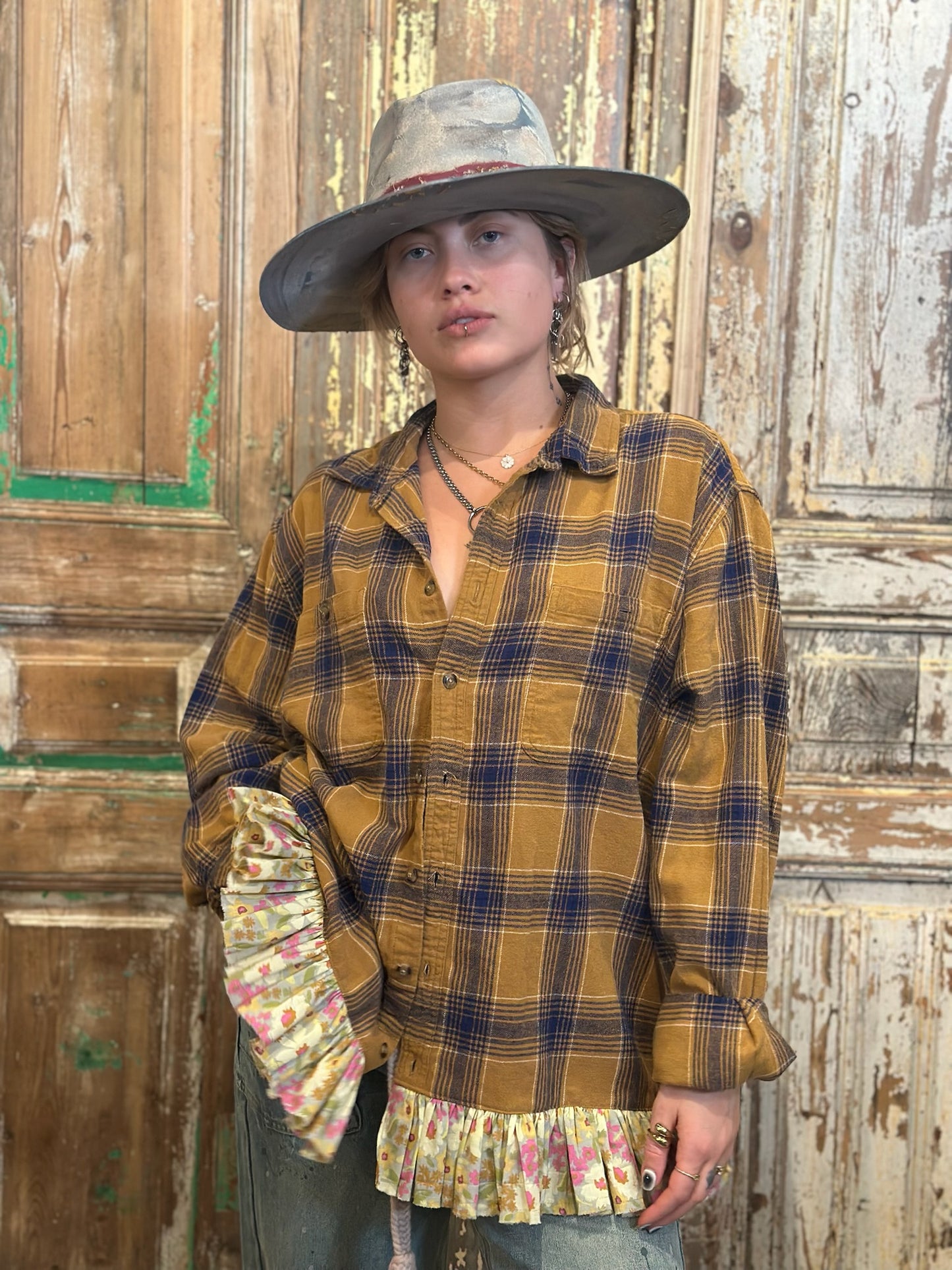 XLarge Ruffled Flannel