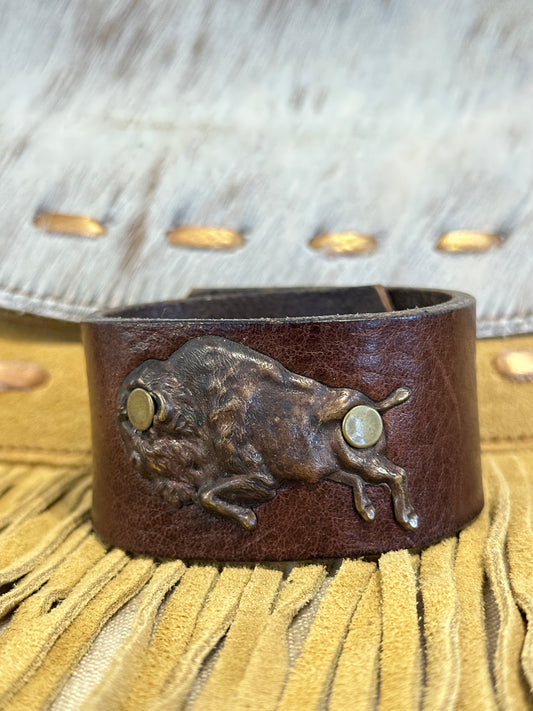 Brown Leather Cuffs