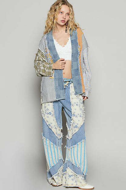 Patched Cardigan