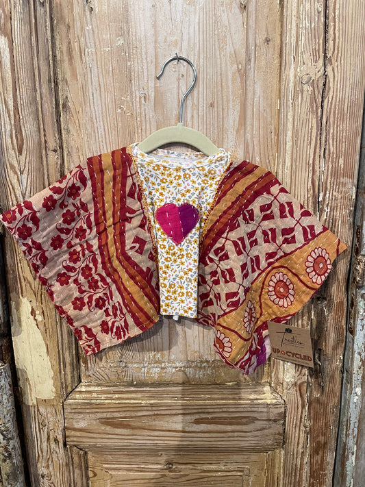 Up Cycled Baby Kantha Poncho