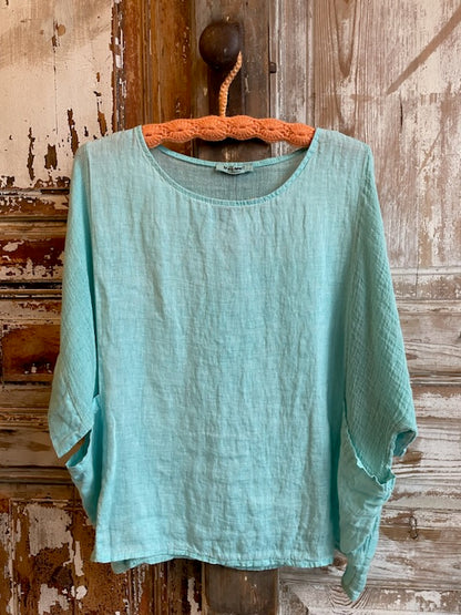 Linen & Gauze Top