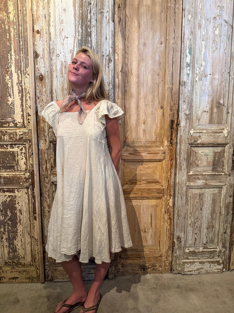 Flutter Linen Dress