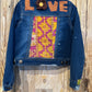 Love Kantha Back Kids Denim Jackets