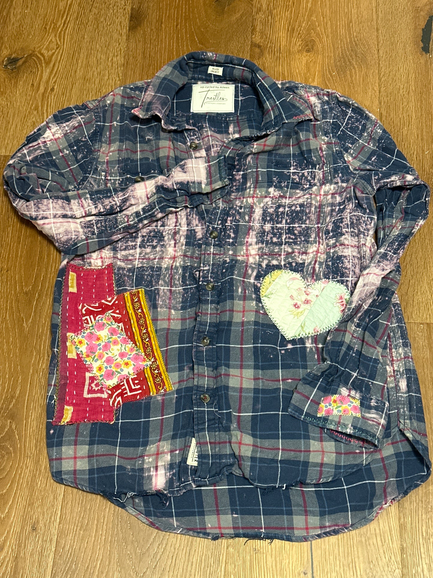 Up Cycled Love Flannel