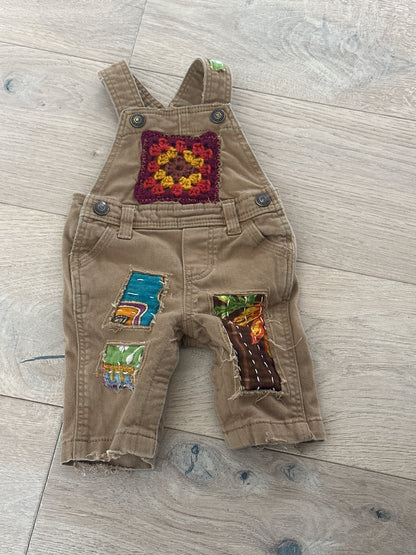 0-3m Up Cycled Overalls