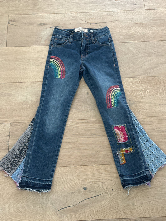 7y Up Cycled Kids Bell Bottoms