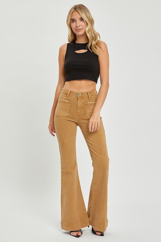 Mocha Front Pocket Bells-8138