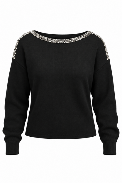 Bling Neck Sweater