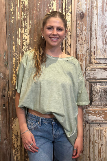 Washed Green Tee