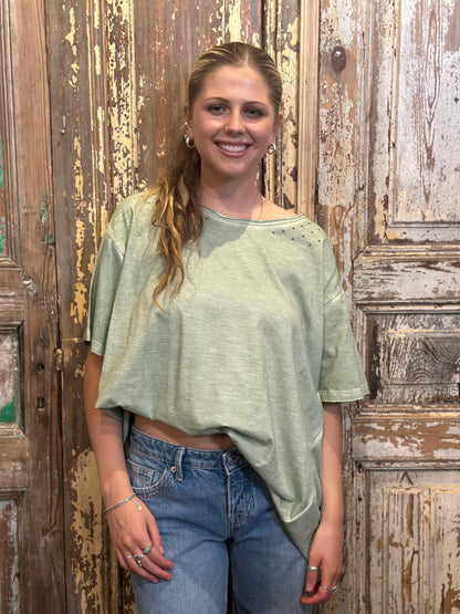 Washed Green Tee
