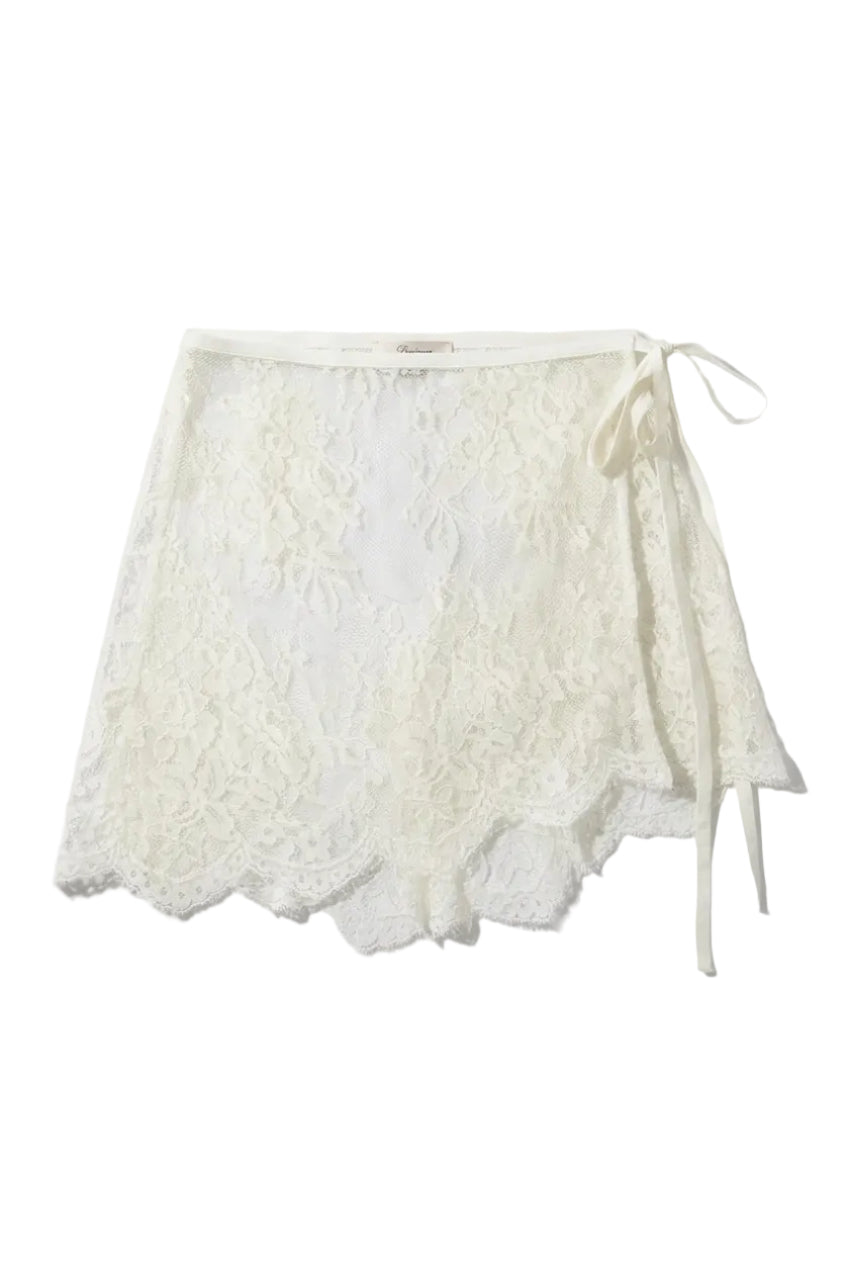 Asymetrical Lace Skirt Overlay