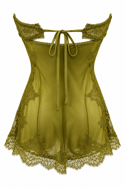 Strapless Lace Top