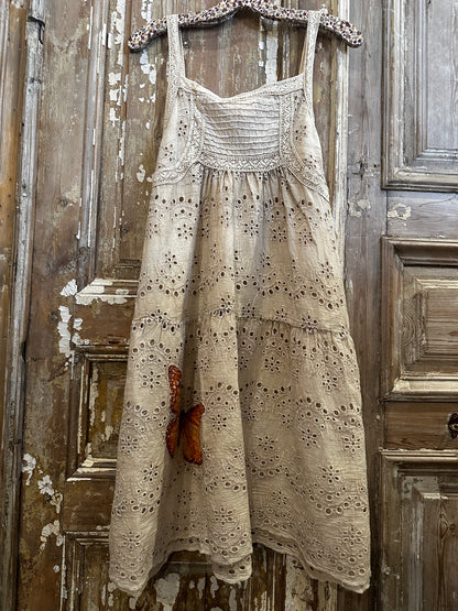 Sleeveless Eyelet Tunic