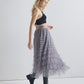 Sized Ruffled Tulle Skirt-9912