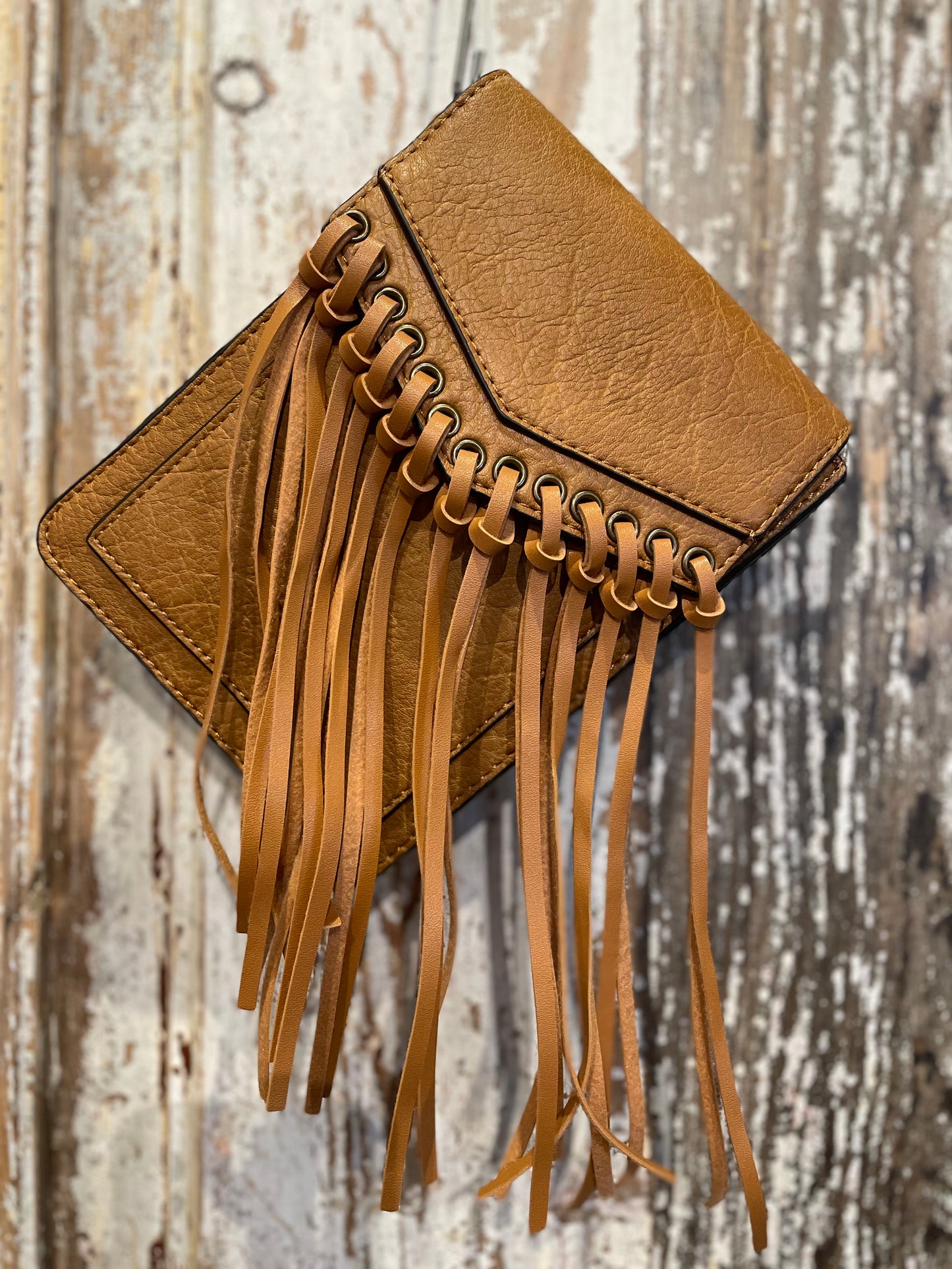 Flap Fringe Vegan Bag