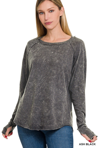 Thumbhole Scoop Top