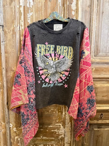 S/M Up Cycled Kantha Poncho