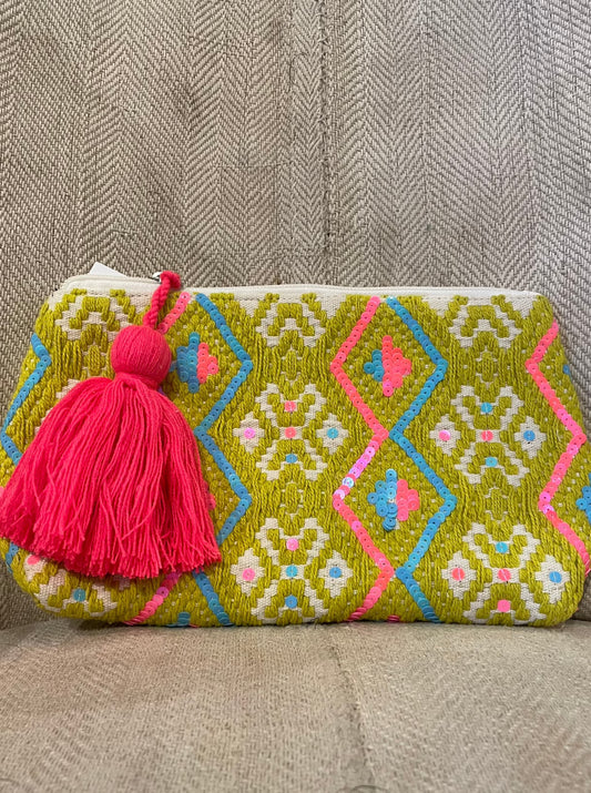 Boho Clutch Zip Bag