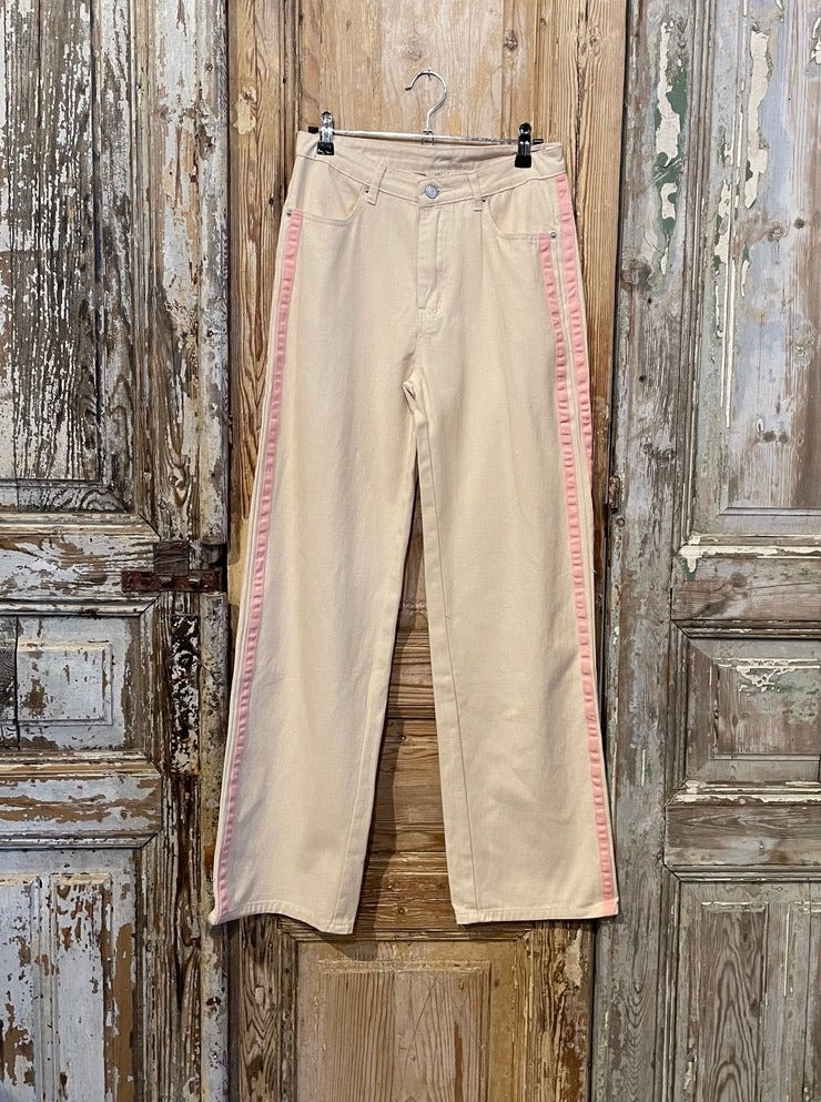 Pink Side Stripe Pants