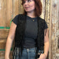 Lace Eyelit Fringe Vest