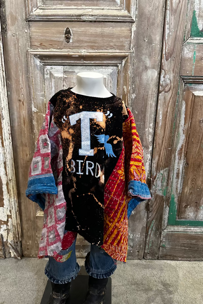 5y T Birds Poncho