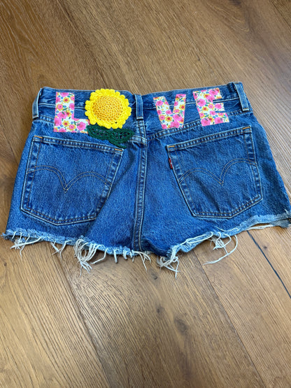 Size 27  Love Shorts