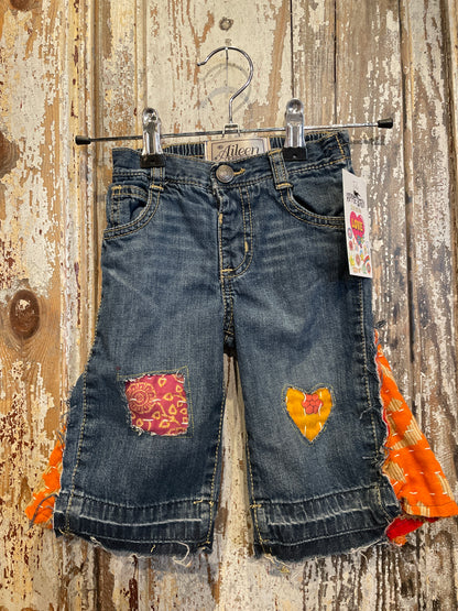 3-6m Up Cycled Kids Bell Bottoms