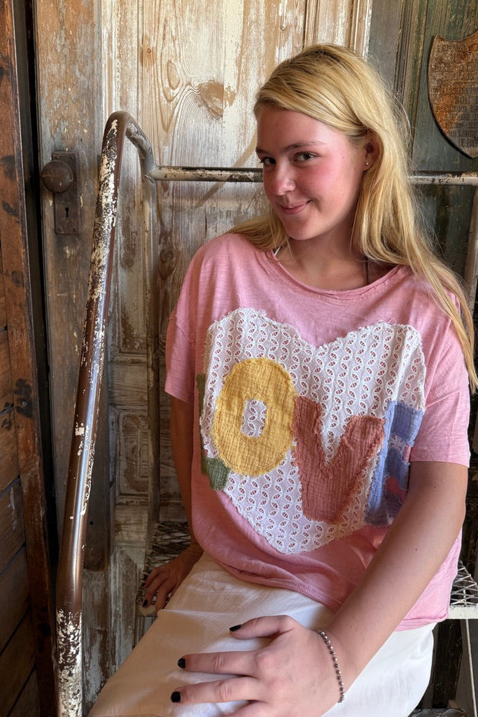 Heart Patchwork Tee