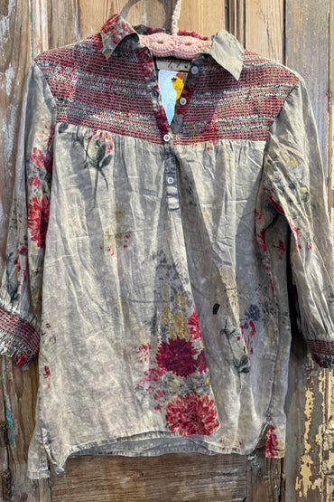 Smocked Yoke Blouse
