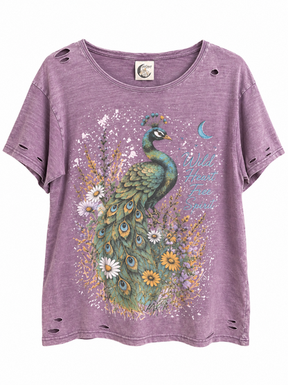 Soft Journey Tee-Royal Feathers