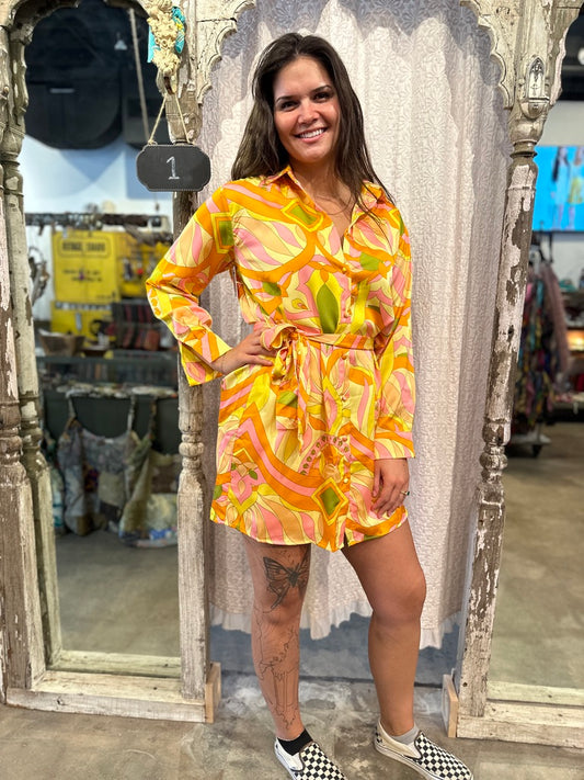 Groovy Shirt Dress