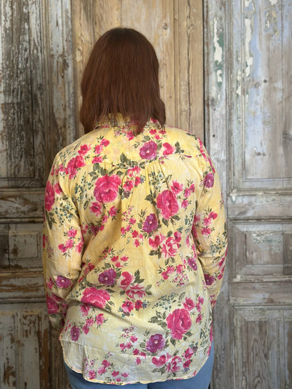 Plain Floral Blouse