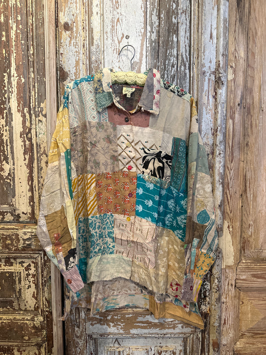 Patchwork Sunrise Top JG-172