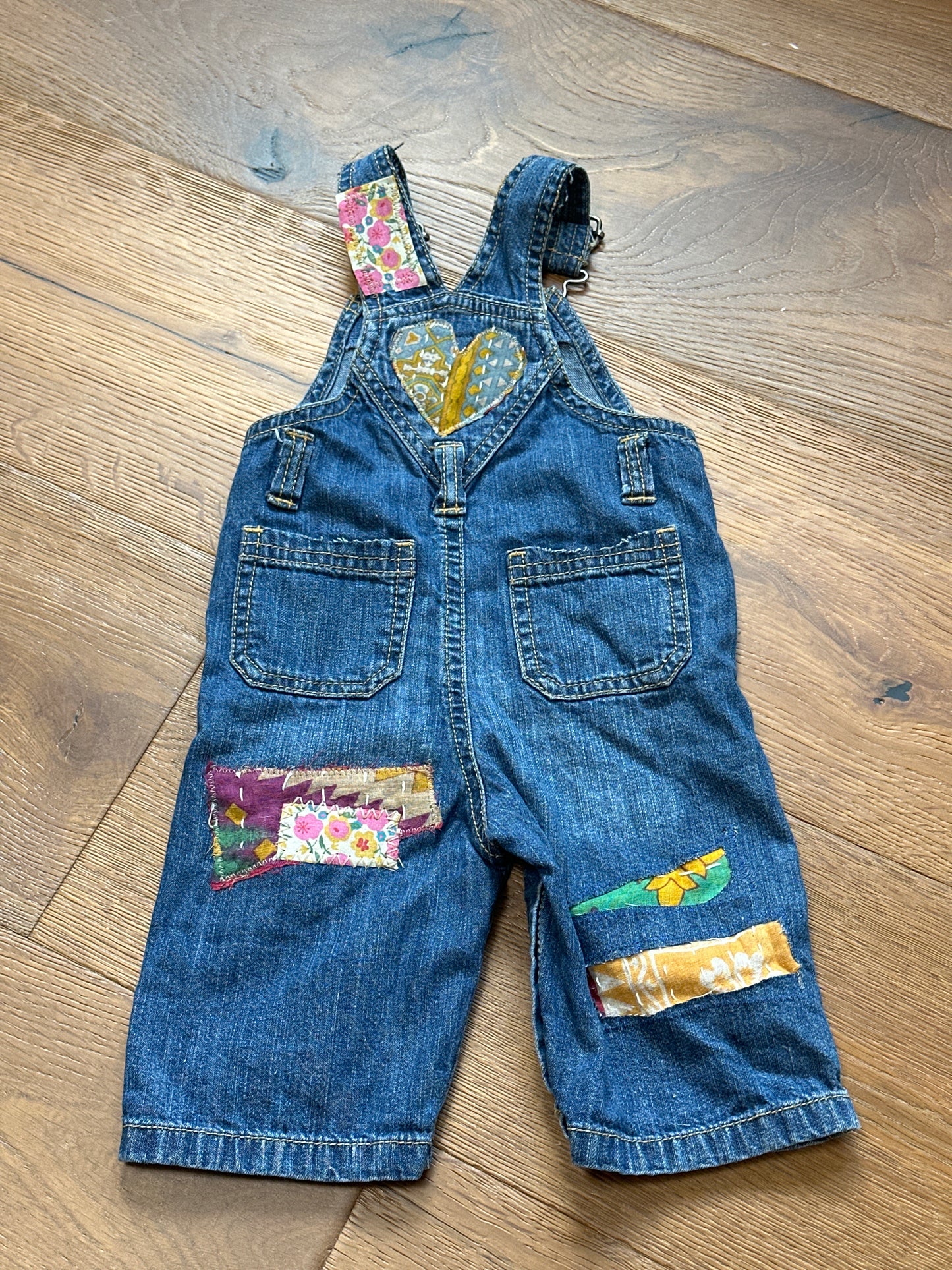 3-6m Up Cycled Overalls