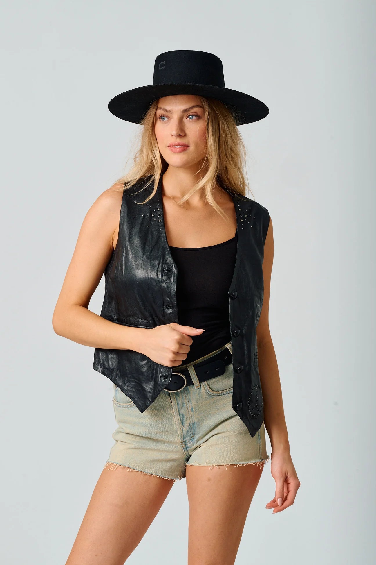 Love & Peace Leather Vest