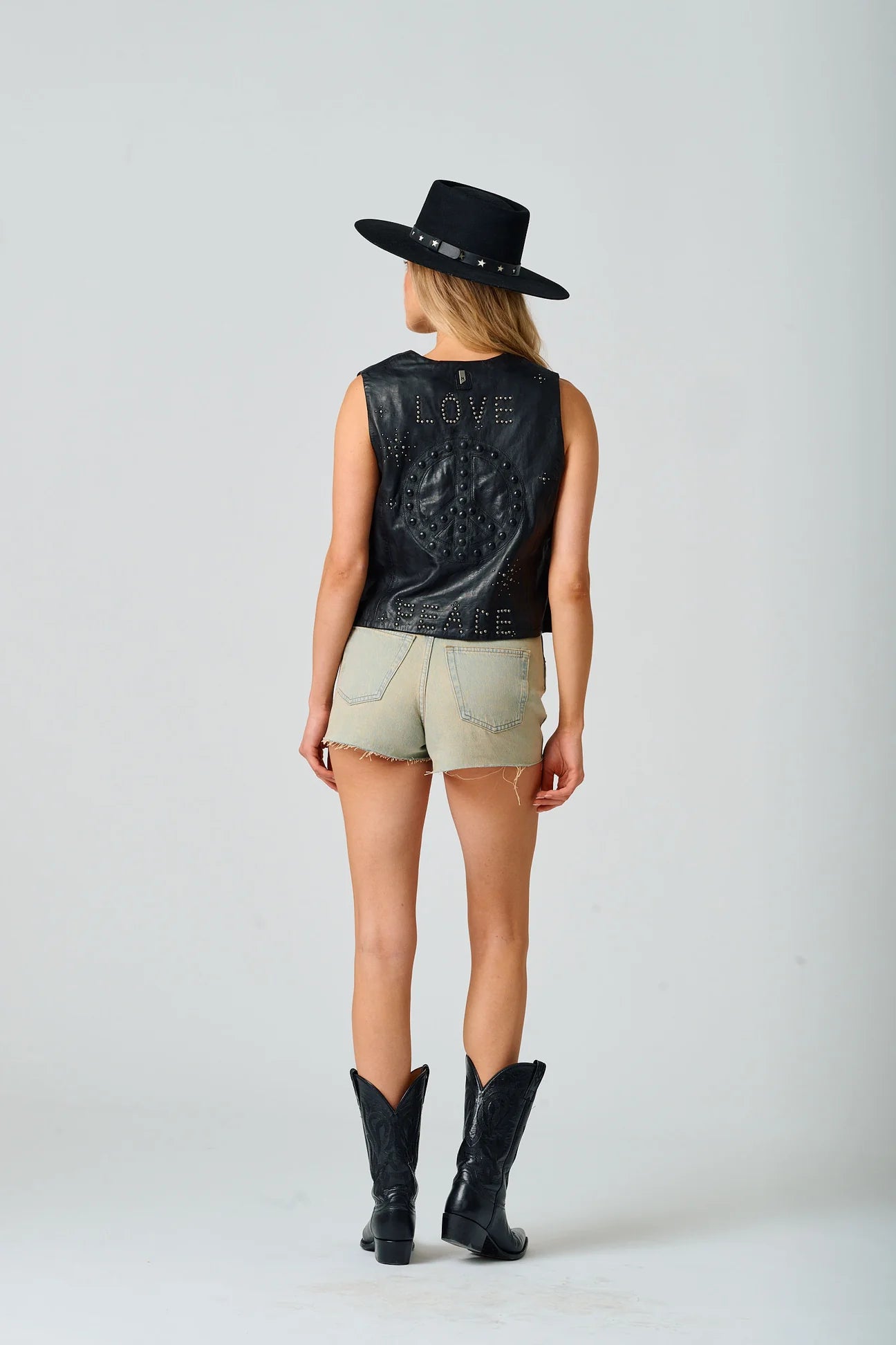 Love & Peace Leather Vest