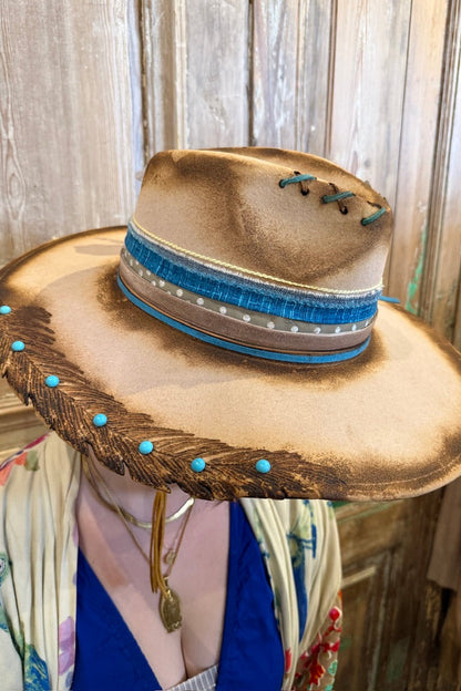 Cowgirl Feather Hat