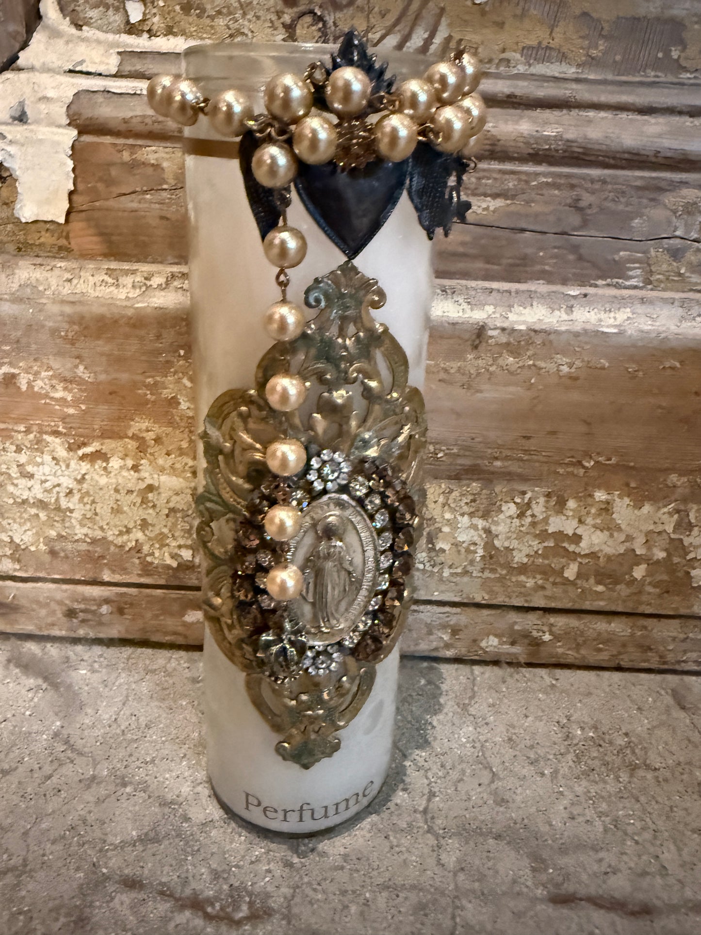 Ornate Glass Vintage Candles