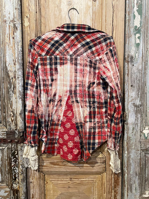 Up Cycled Triangle Back Flannel