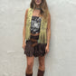 Pistachio Suede Fringe Vest