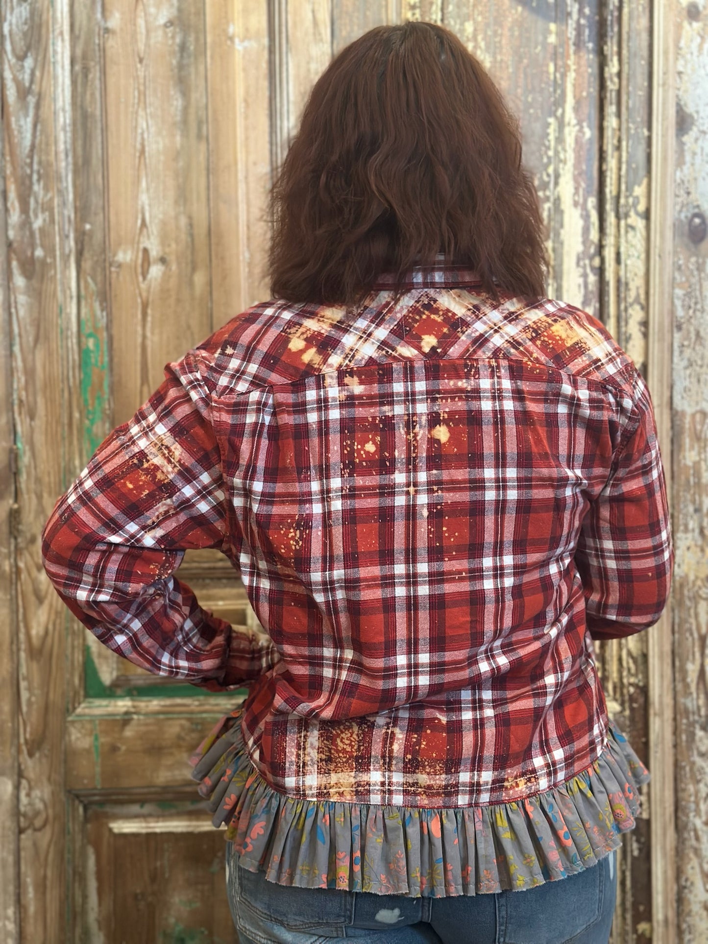 Large Ruffled Flannel